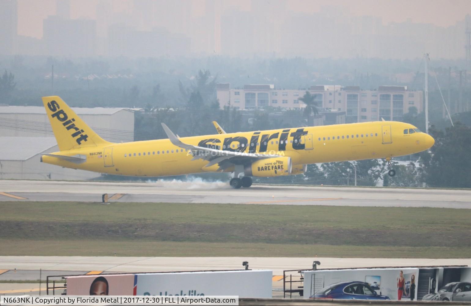 N663NK, 2016 Airbus A321-231 C/N 6994, Spirit