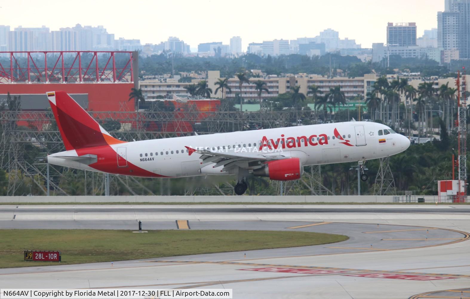 N664AV, 2008 Airbus A320-214 C/N 3664, Avianca