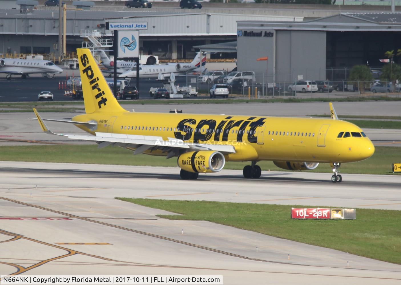 N664NK, 2016 Airbus A321-231 C/N 7021, Spirit