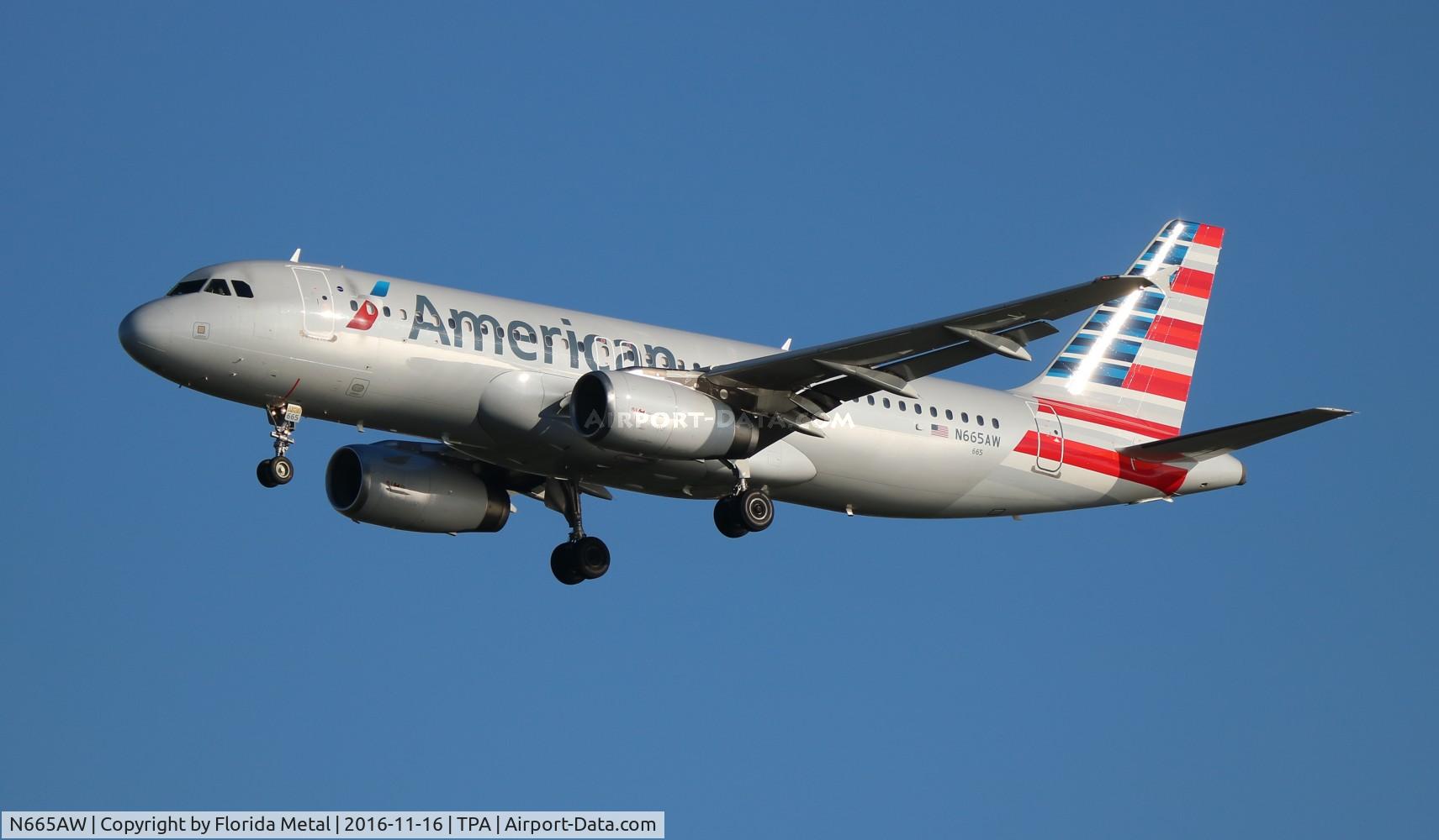 N665AW, 2001 Airbus A320-232 C/N 1644, American