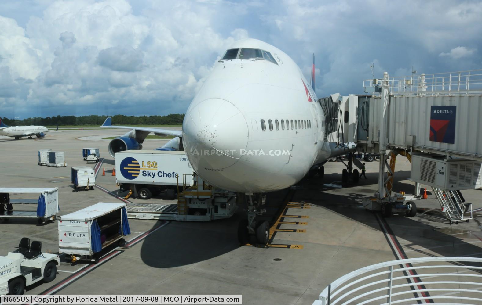 N665US, 1989 Boeing 747-451 C/N 23820, Delta 747