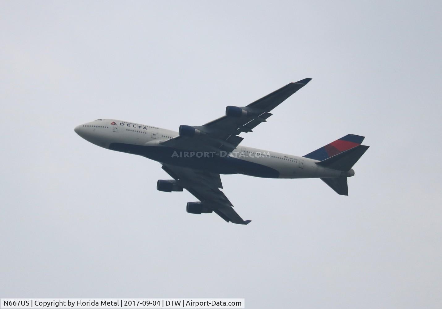 N667US, 1990 Boeing 747-451 C/N 24222, Delta