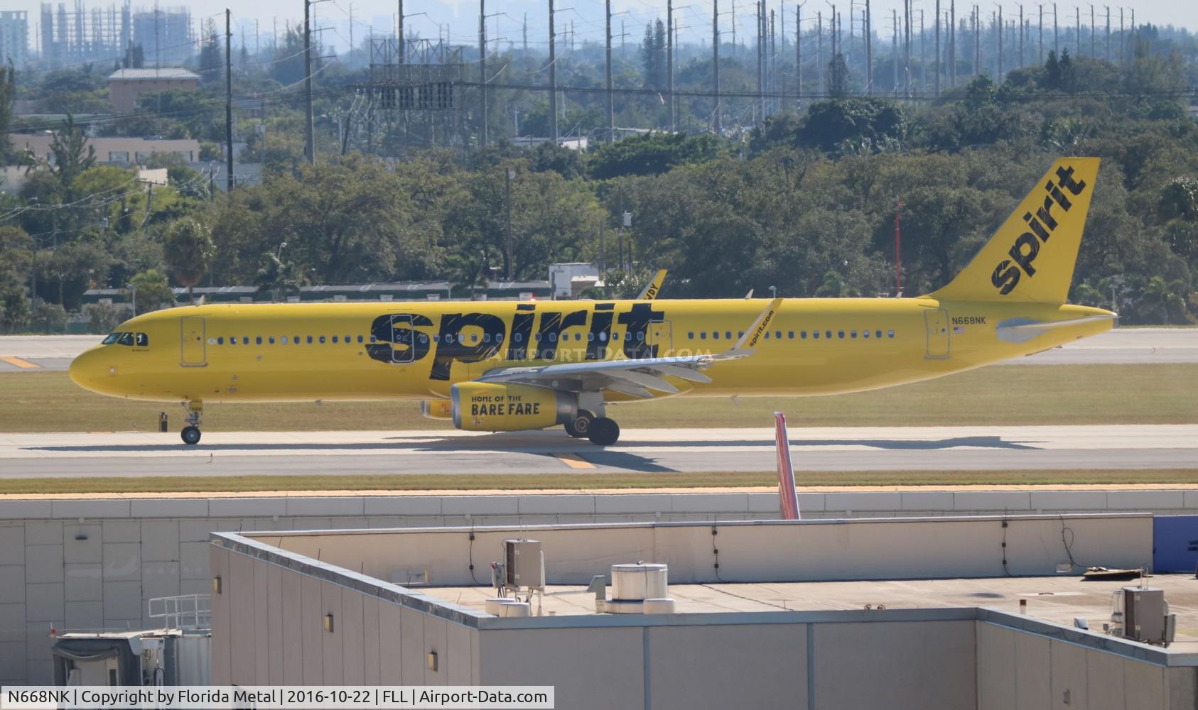 N668NK, 2016 Airbus A321-231 C/N 7135, Spirit