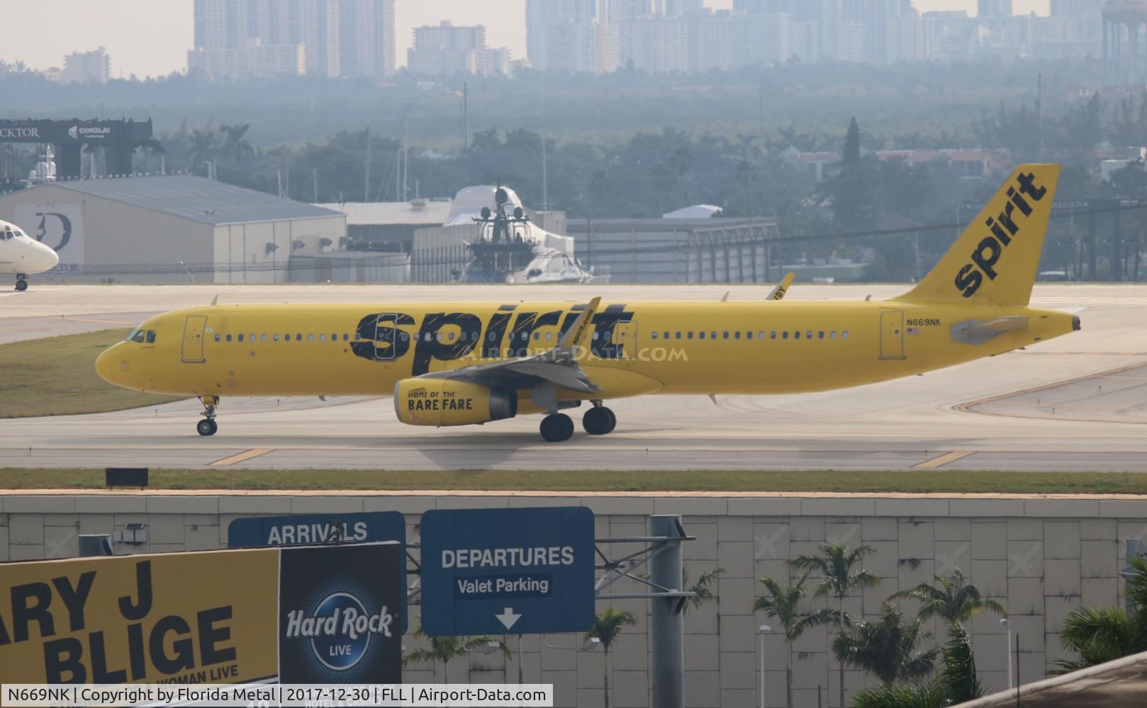 N669NK, 2016 Airbus A321-231 C/N 7296, Spirit