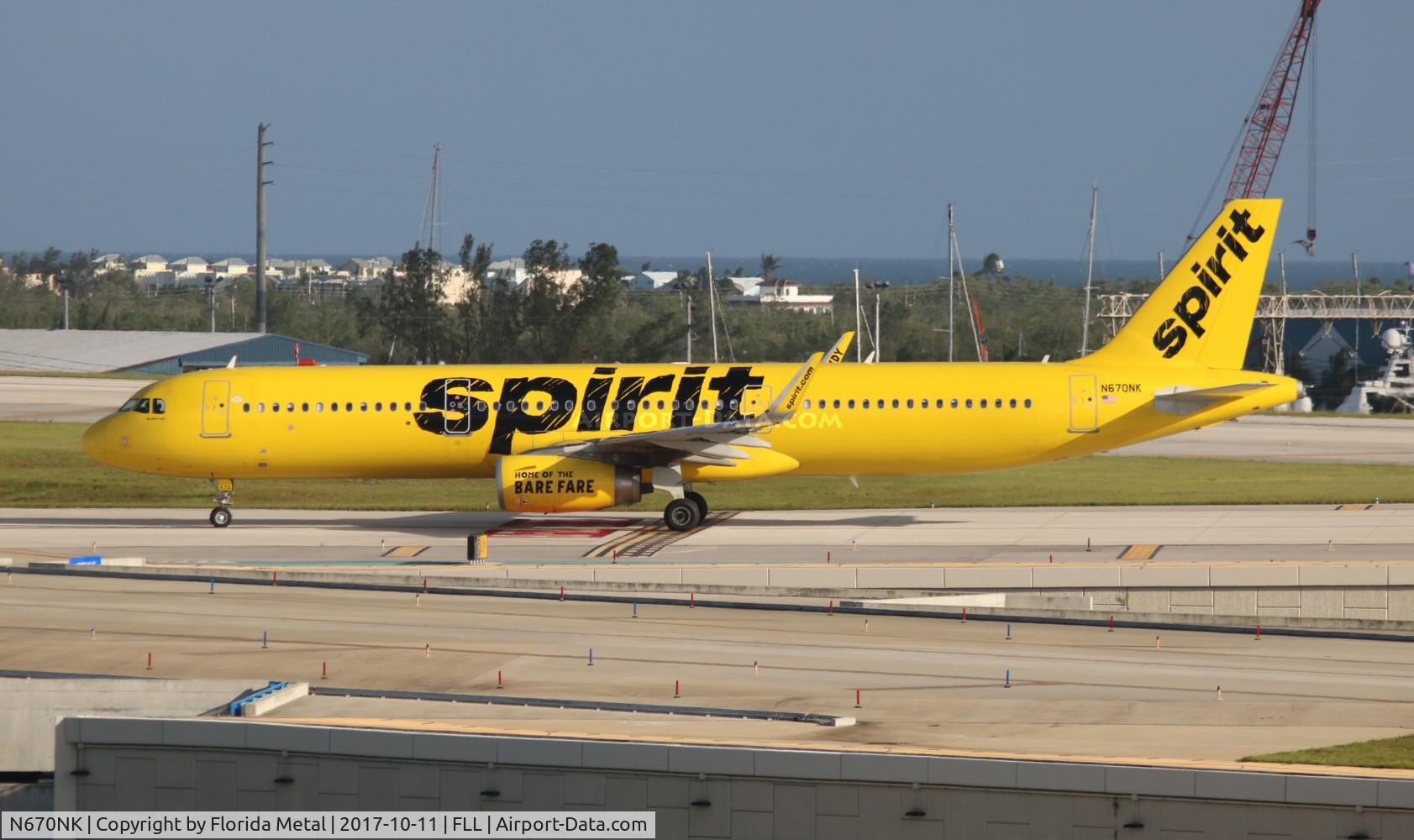 N670NK, 2016 Airbus A321-231 C/N 7106, Spirit
