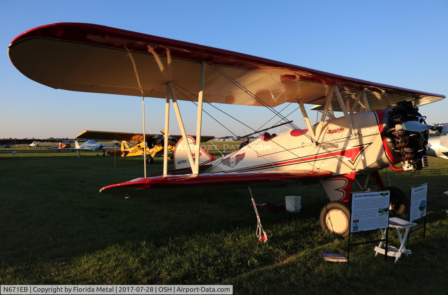 N671EB, 2016 Bel-aire Aviation Inc BA-4000 C/N 02, Bel-aire BA-4000