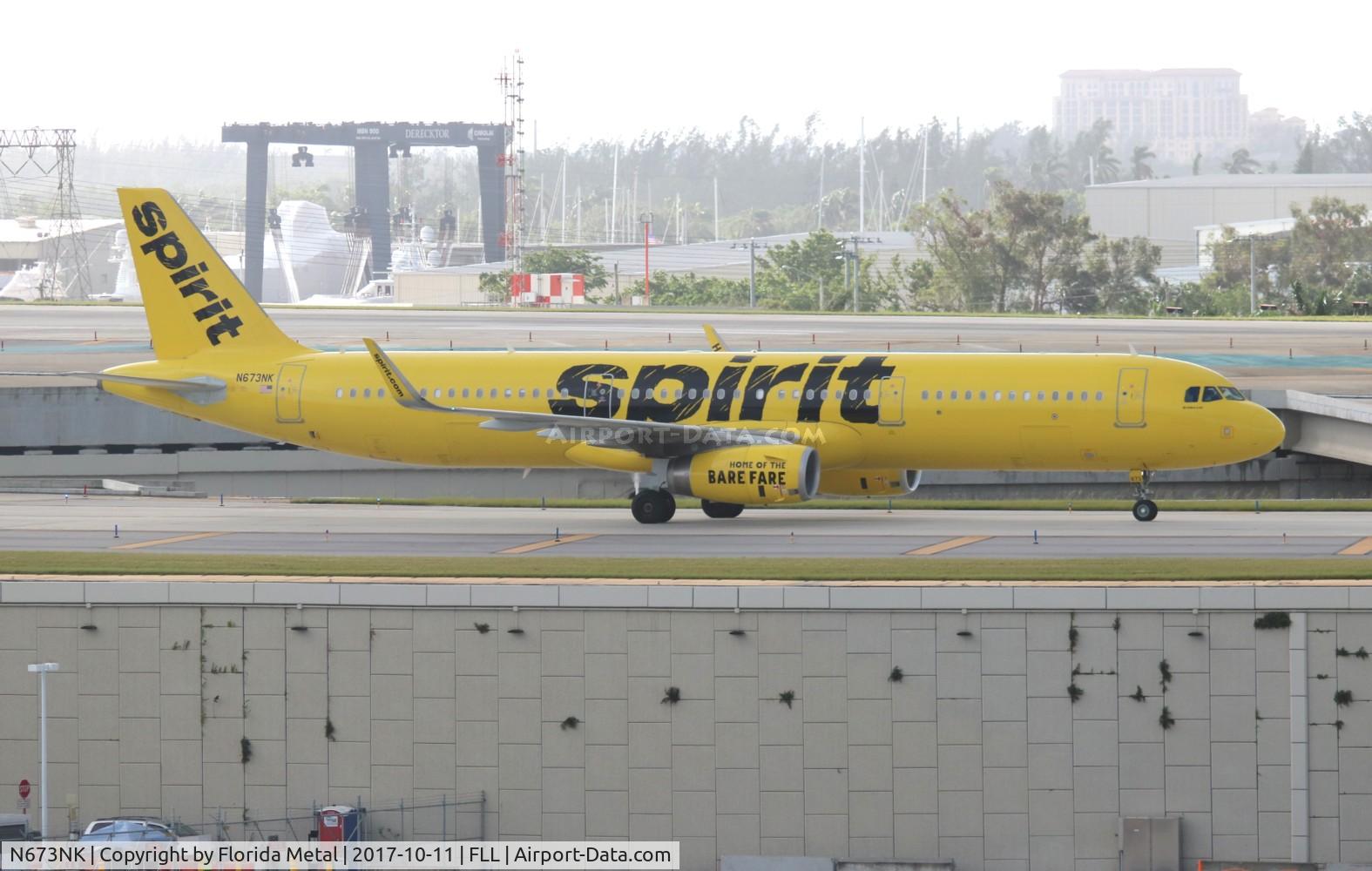 N673NK, 2017 Airbus A321-231SL C/N 7395, Spirit