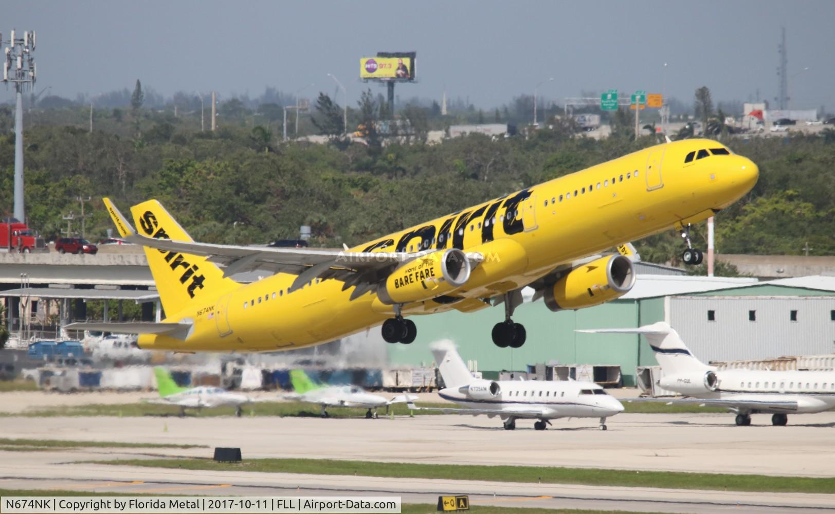 N674NK, 2017 Airbus A321-231 C/N 7462, Spirit