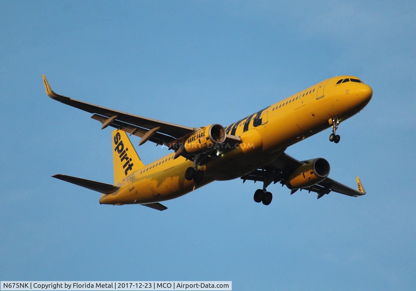 N675NK, 2017 Airbus A321-231 C/N 7668, Spirit