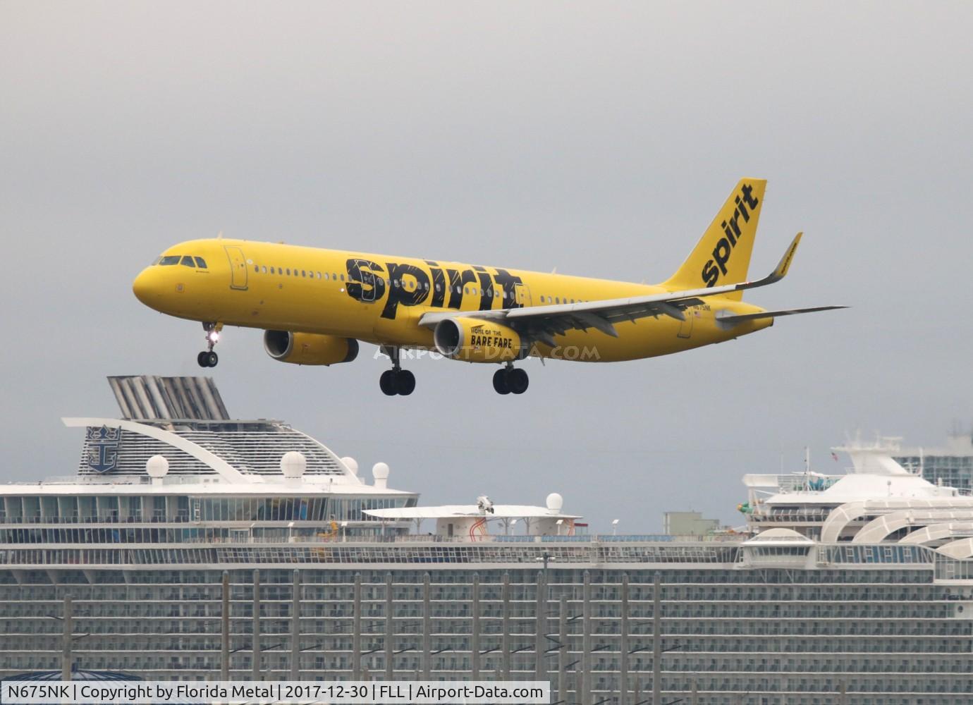 N675NK, 2017 Airbus A321-231 C/N 7668, Spirit