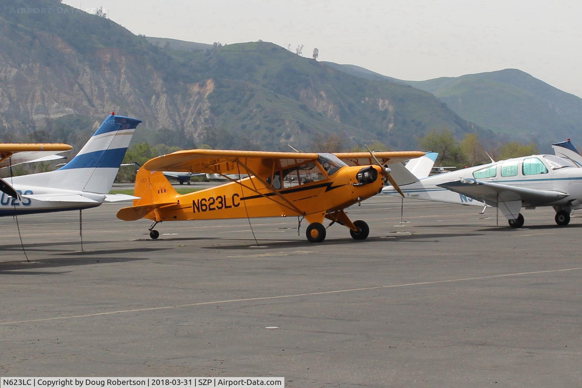 N623LC, 2006 American Legend AL3C-100 C/N AL-1024, 2006 American Legend Aircraft LEGEND AL3C-100 CUB, S-LSA open cowl version, Continental O-200 100 Hp, Alaska re-visitor on Transient Ramp