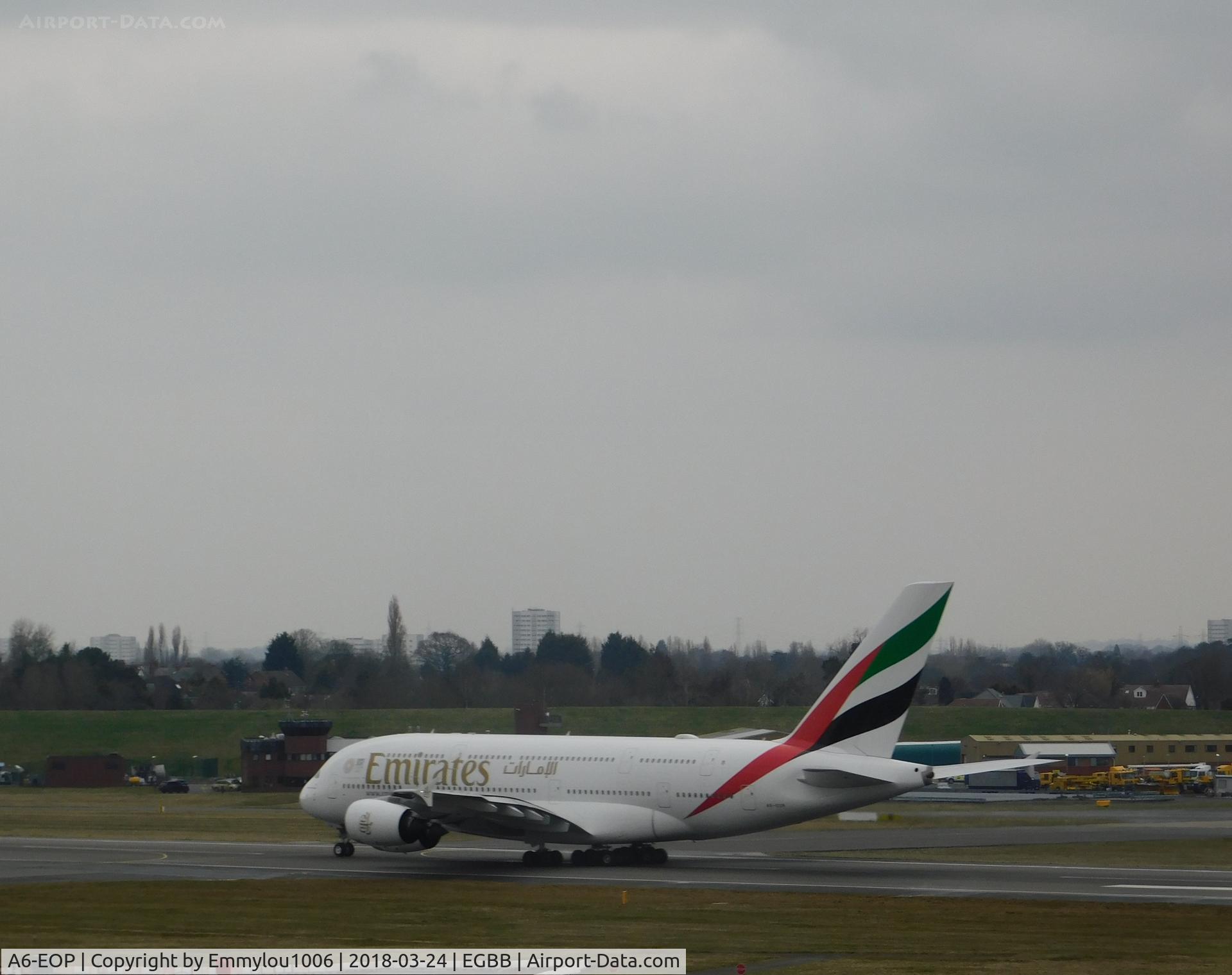 A6-EOP, 2015 Airbus A380-861 C/N 200, from freeport car park