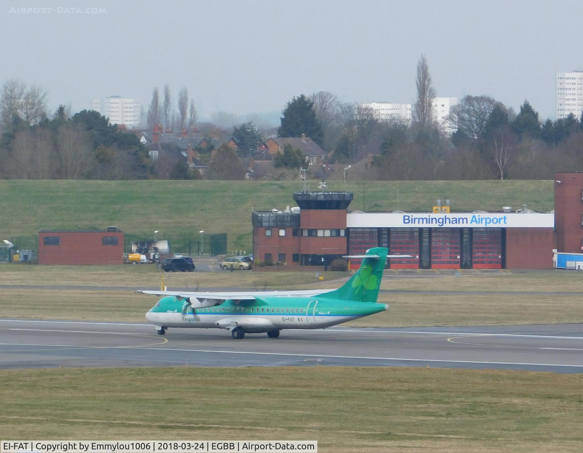 EI-FAT, 2013 ATR 72-600 (72-212A) C/N 1097, from freeport car park