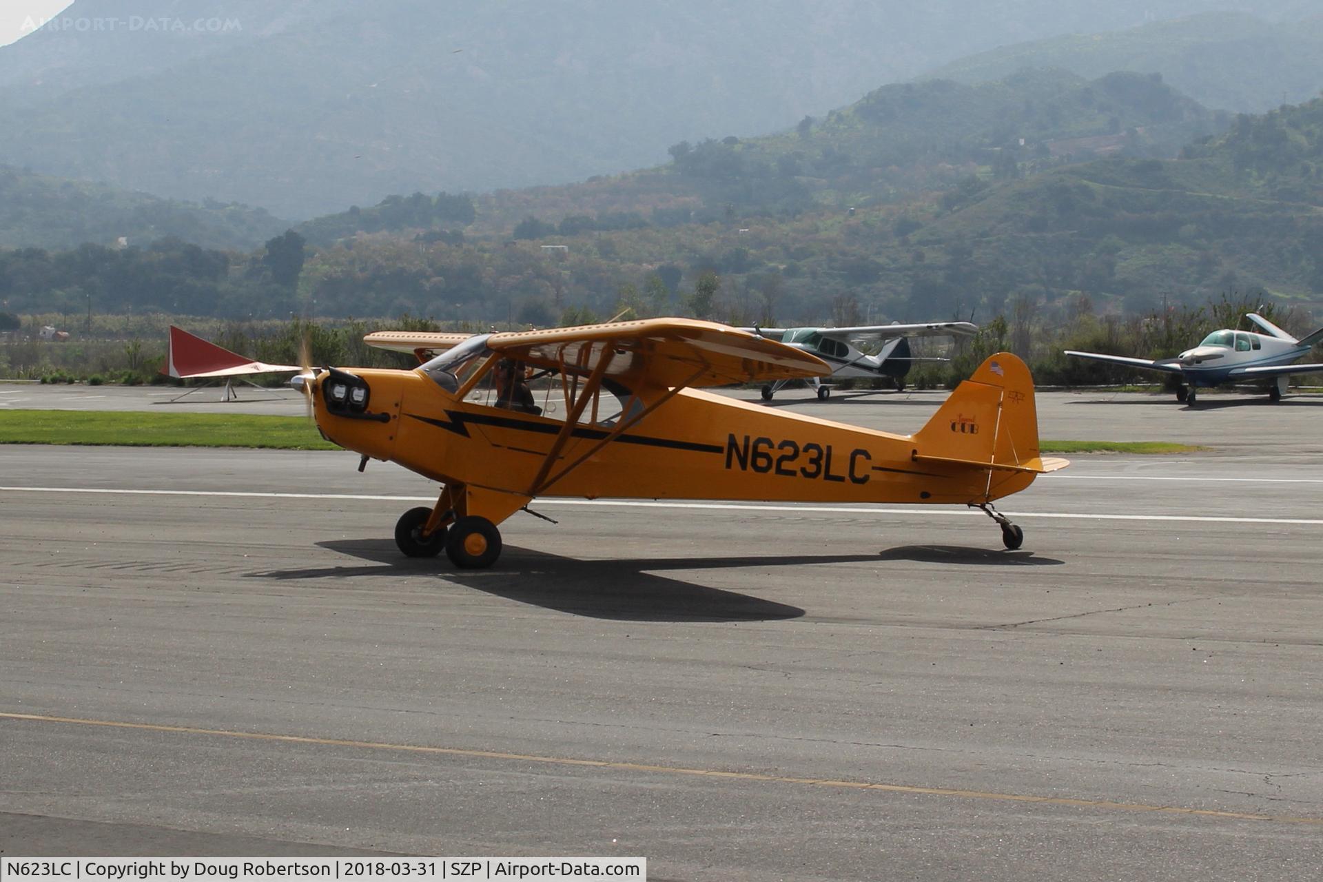 N623LC, 2006 American Legend AL3C-100 C/N AL-1024, 2006 American Legend Aircraft AL3-C CUB S-LSA, Continental O-200 100 Hp open-cowl version, taxi back