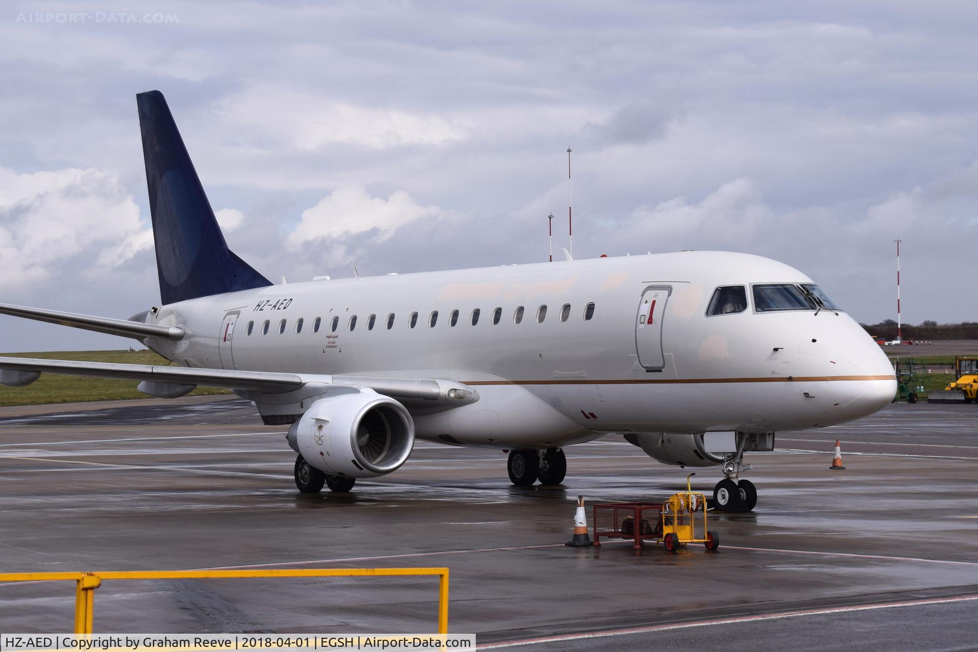 HZ-AED, 2006 Embraer 170LR (ERJ-170-100LR) C/N 17000119, Parked at Norwich.