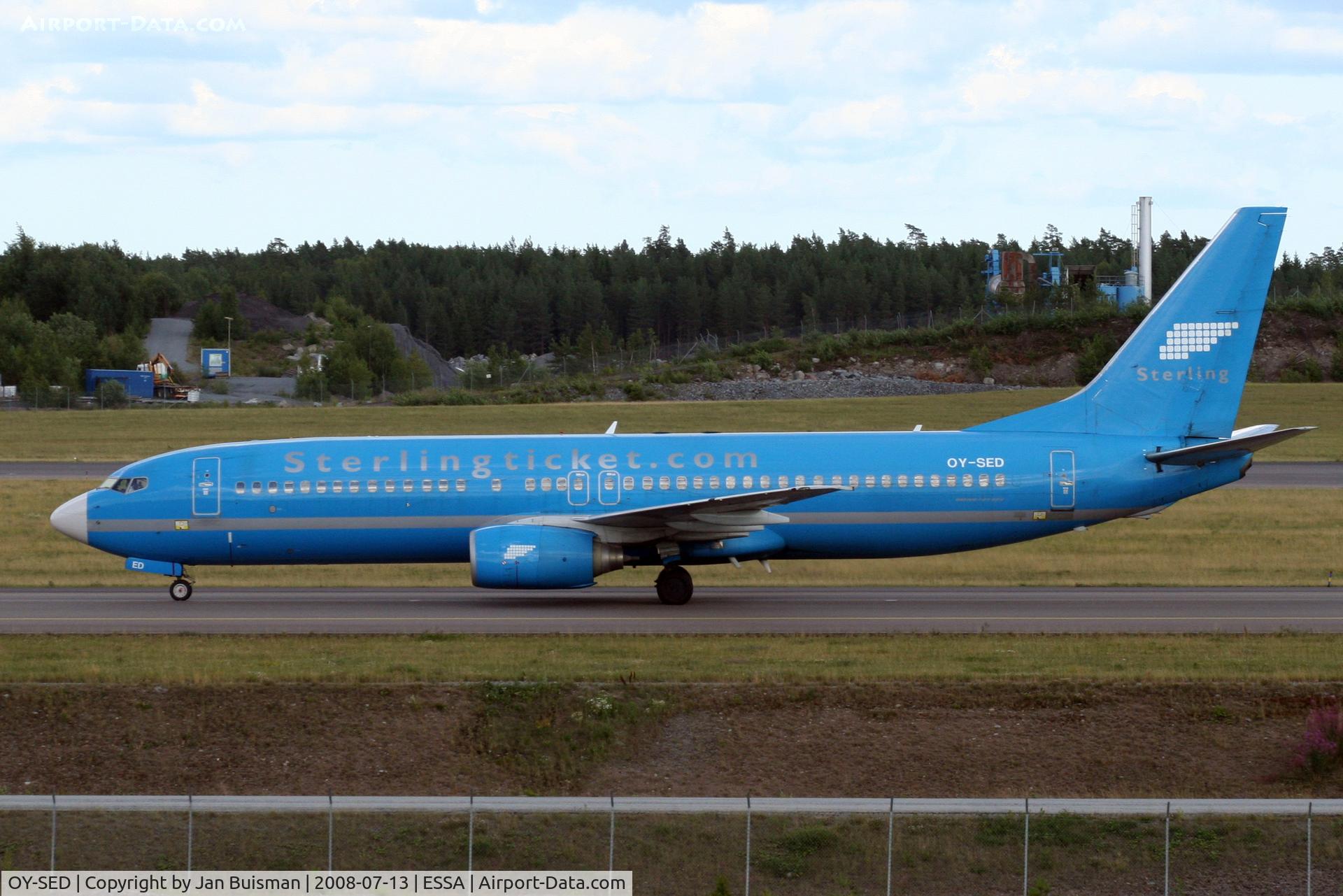 OY-SED, 2001 Boeing 737-8Q8 C/N 28237, Sterling