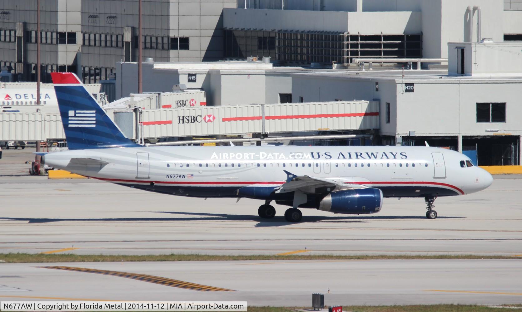 N677AW, 2005 Airbus A320-232 C/N 2430, USAirways
