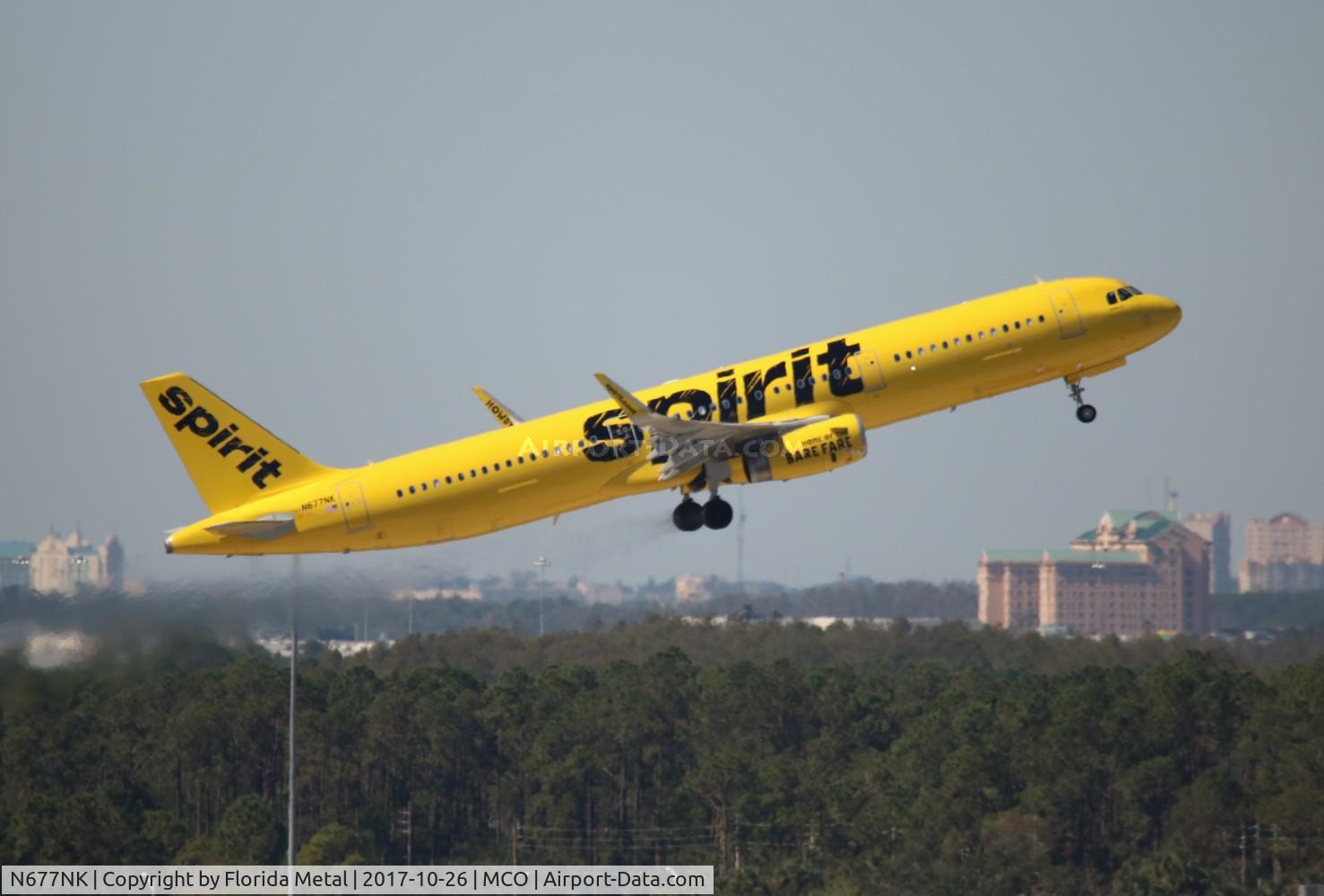 N677NK, 2017 Airbus A321-231 C/N 7690, Spirit