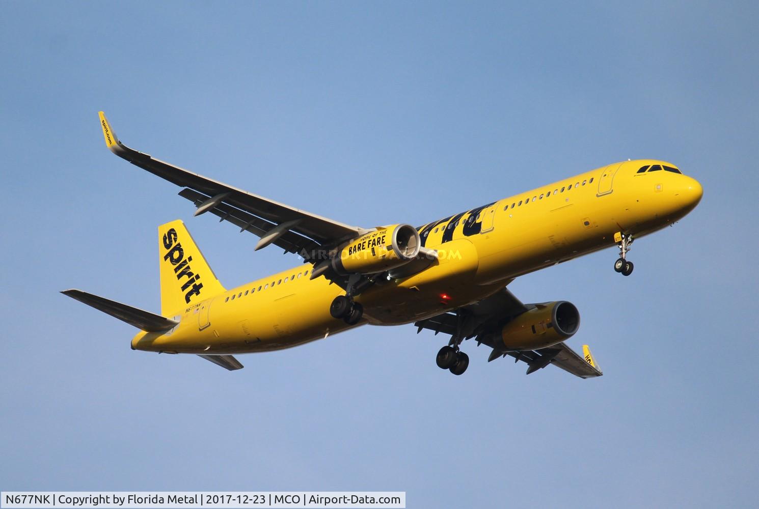 N677NK, 2017 Airbus A321-231 C/N 7690, Spirit
