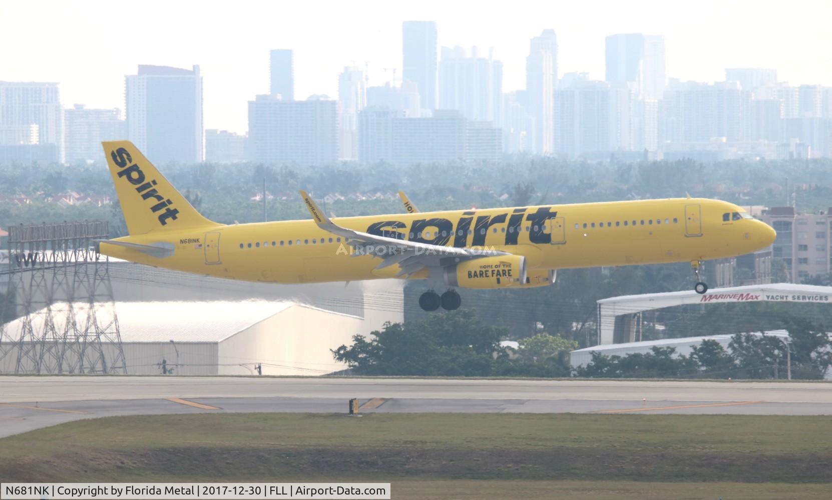 N681NK, 2017 Airbus A321-231 C/N 7908, Spirit