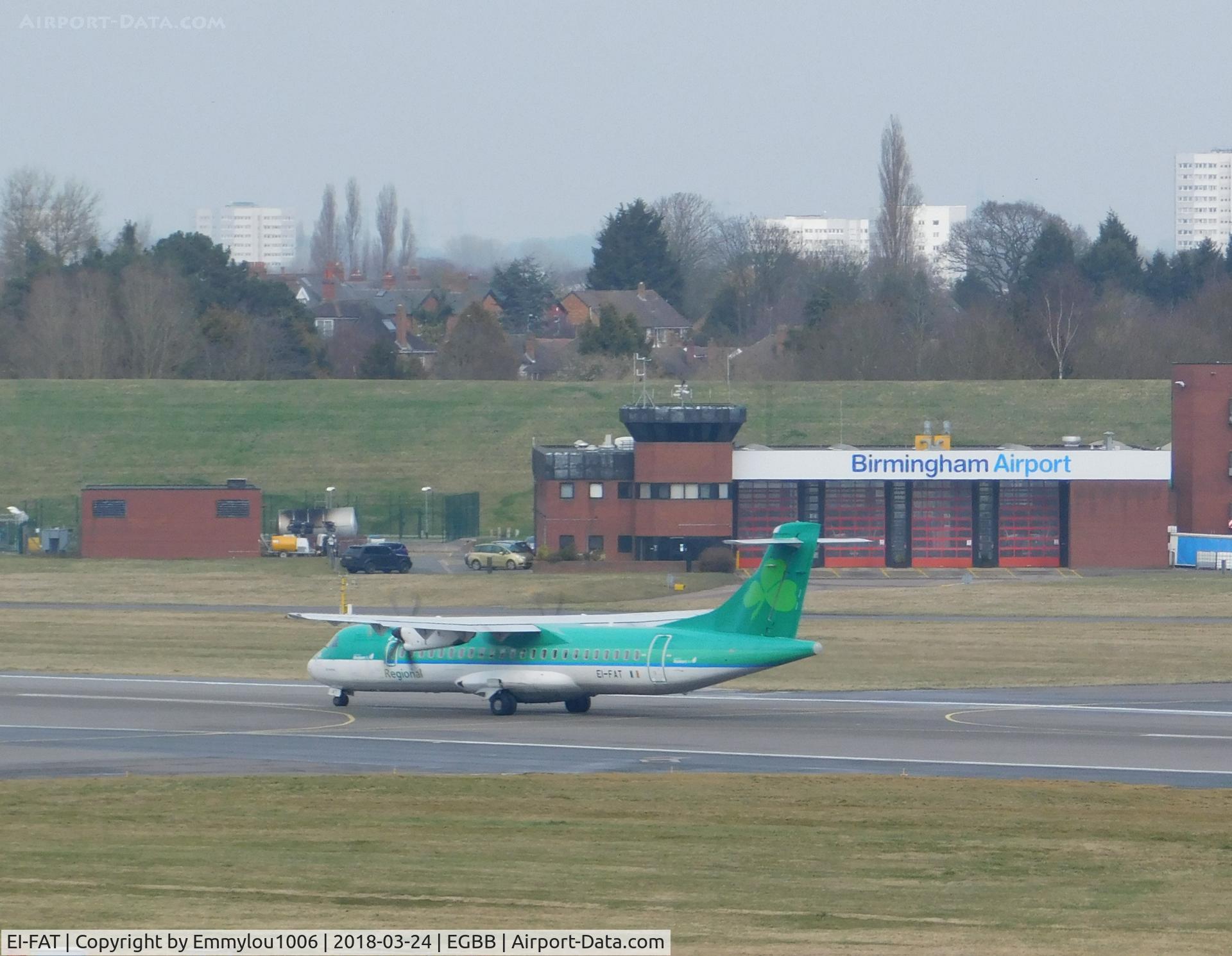 EI-FAT, 2013 ATR 72-600 (72-212A) C/N 1097, from freeport car park