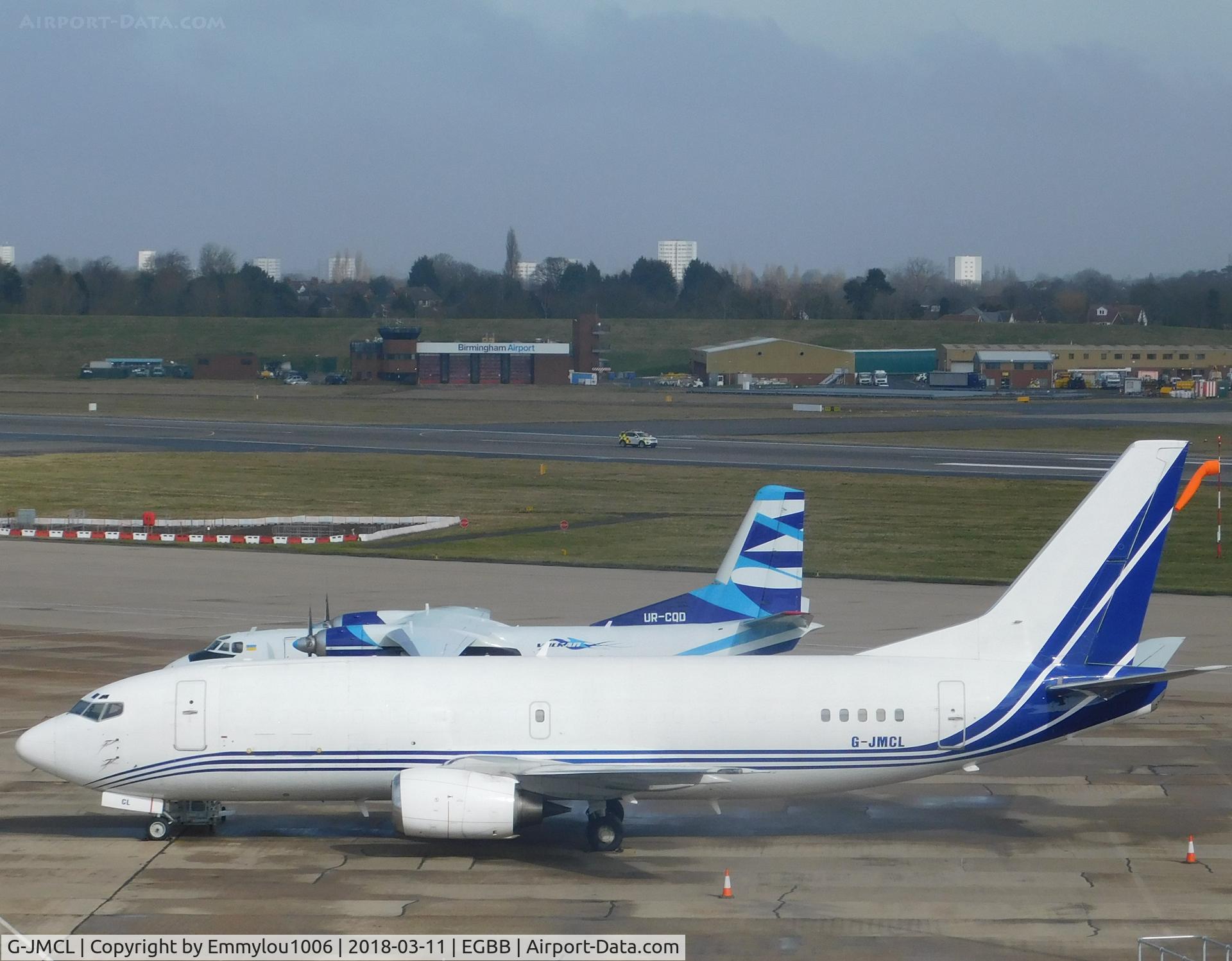 G-JMCL, 1988 Boeing 737-322F C/N 23951, from freeport car park