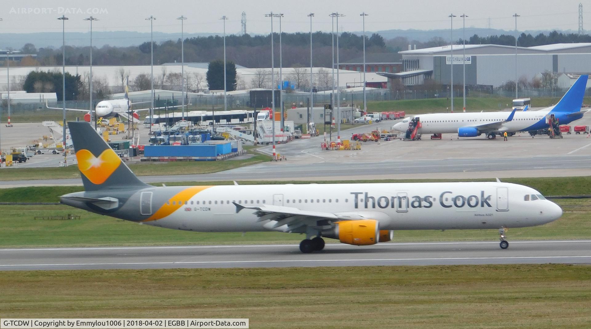 G-TCDW, 2003 Airbus A321-211 C/N 1921, from freeport car park
