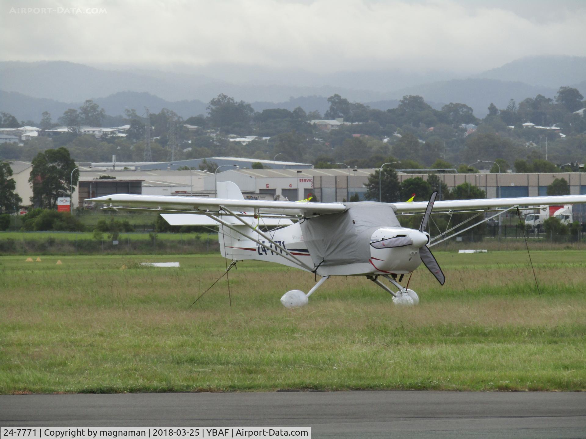 24-7771, Aeropro Eurofox C/N 33711, on visitor area at YBAF
