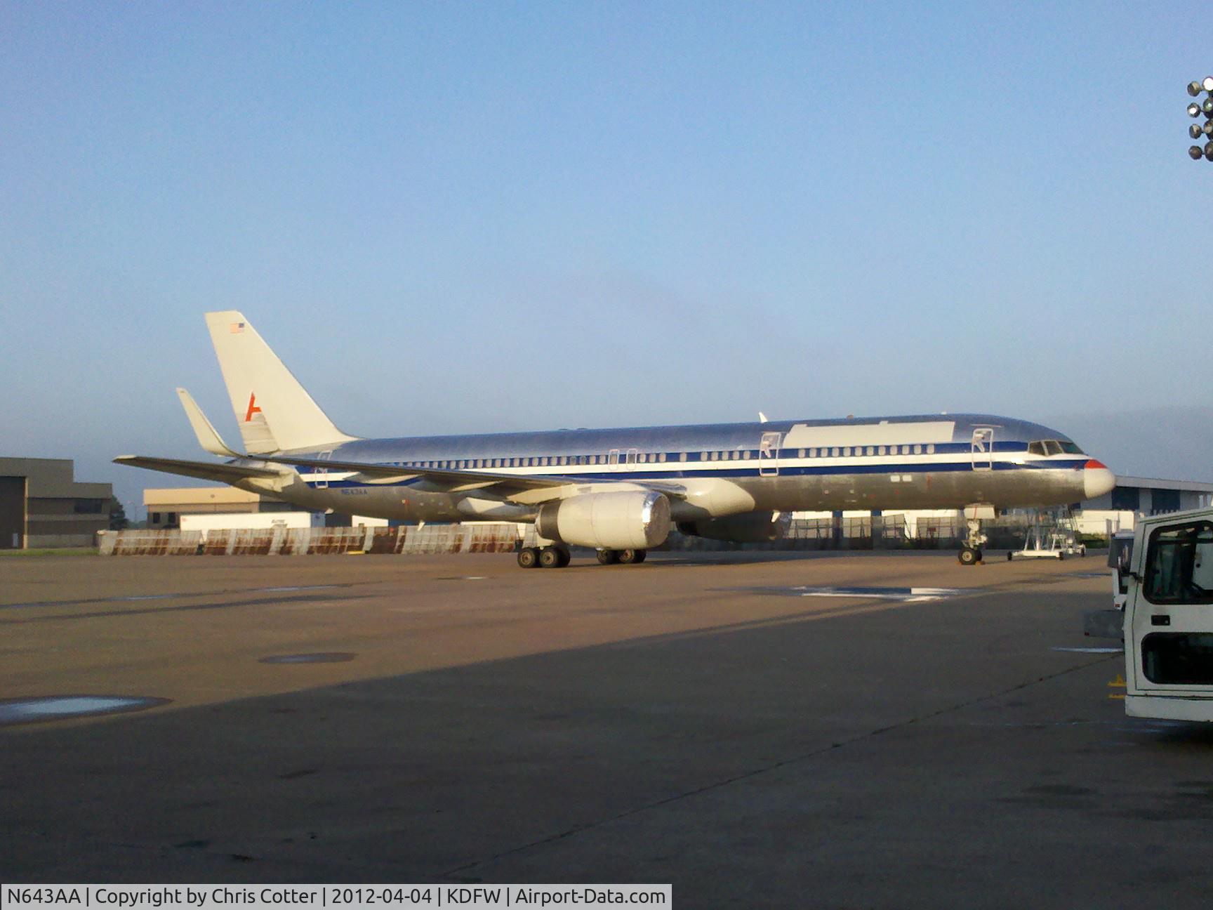 N643AA, 1991 Boeing 757-223 C/N 24601, Repossessed former American Airlines metal sitting on the OAI ramp at DFW