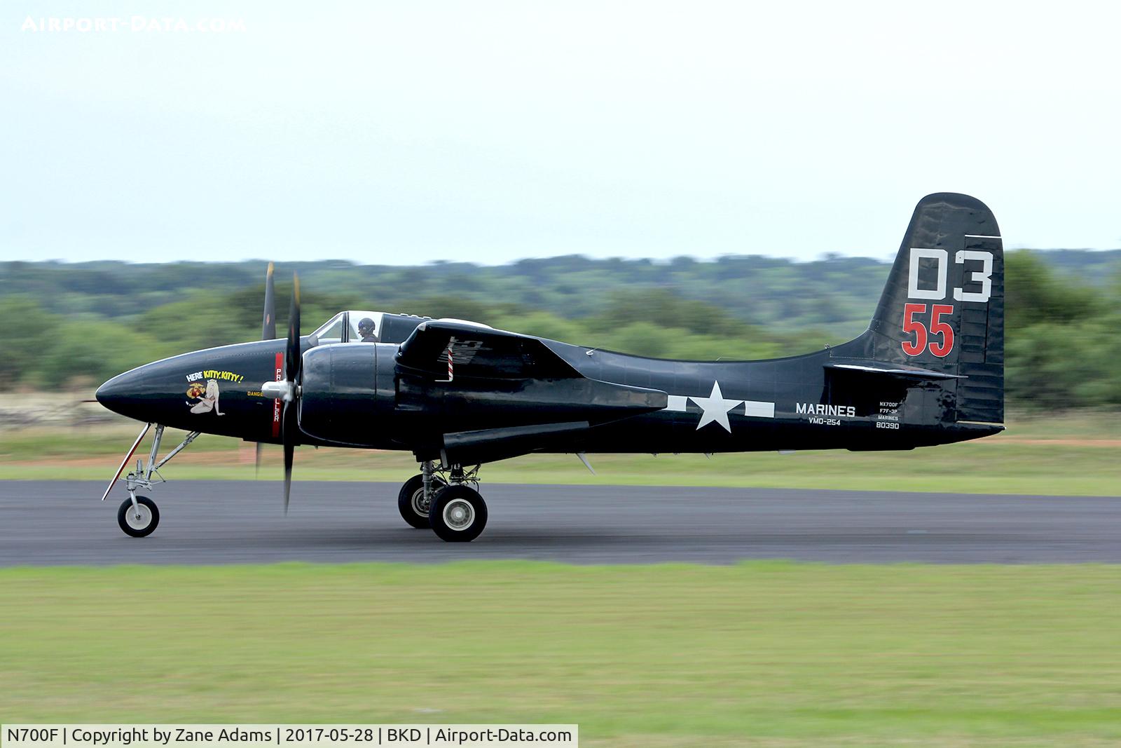 N700F, 1945 Grumman F7F-3 Tigercat C/N C.132, At the 2017 Breckenridge Warbird Show