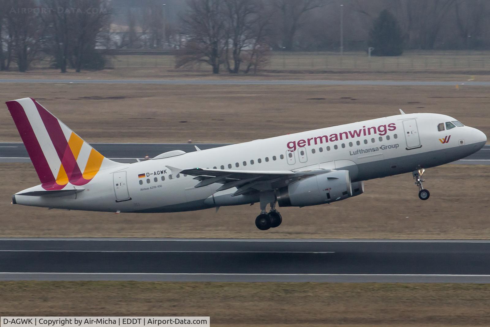 D-AGWK, 2008 Airbus A319-132 C/N 3500, Germanwings