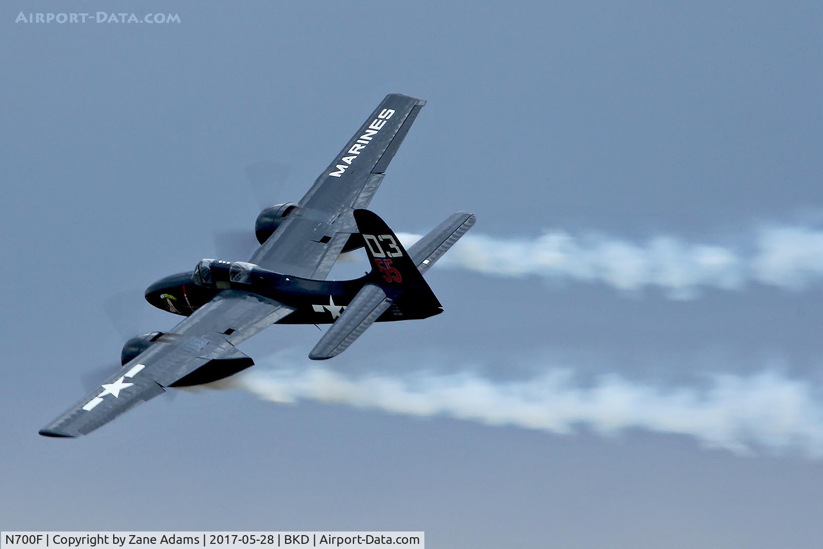 N700F, 1945 Grumman F7F-3 Tigercat C/N C.132, At the 2017 Breckenridge Warbird Show