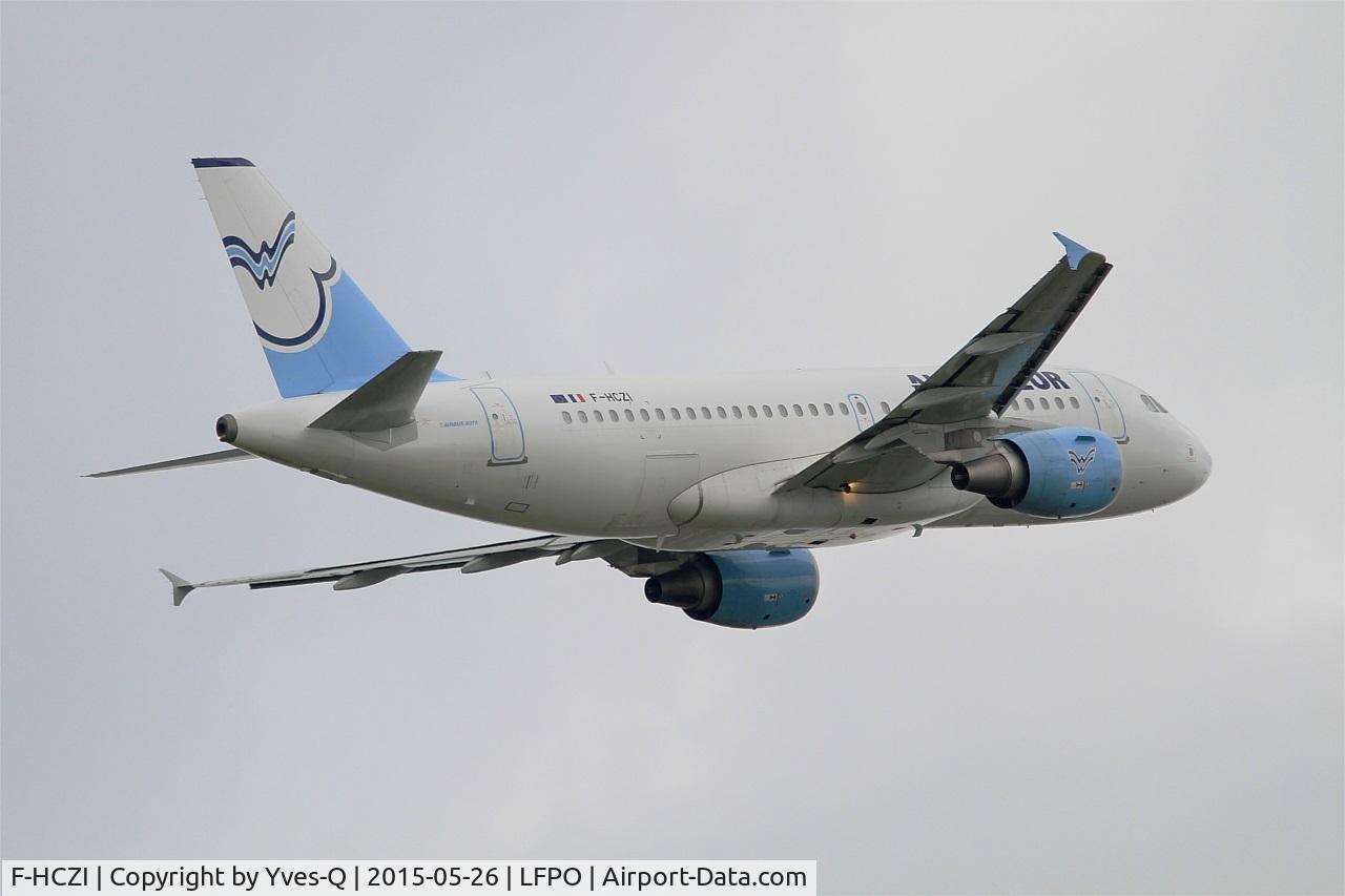 F-HCZI, 2010 Airbus A319-112 C/N 4268, Airbus A319-112, Take off rwy 08, Paris-Orly airport (LFPO-ORY)