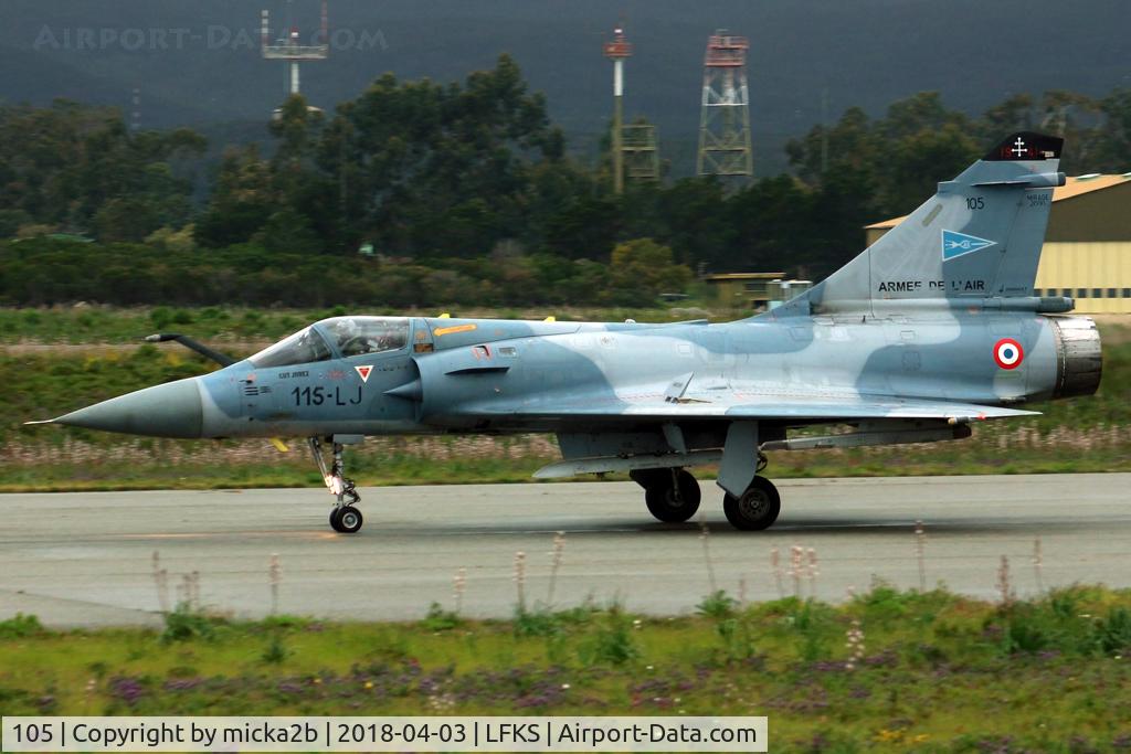 105, Dassault Mirage 2000C C/N 370, Taxiing
