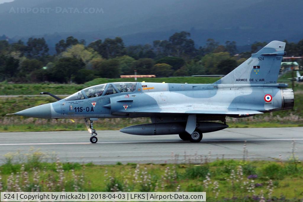 524, Dassault Mirage 2000B C/N 390, Taxiing
