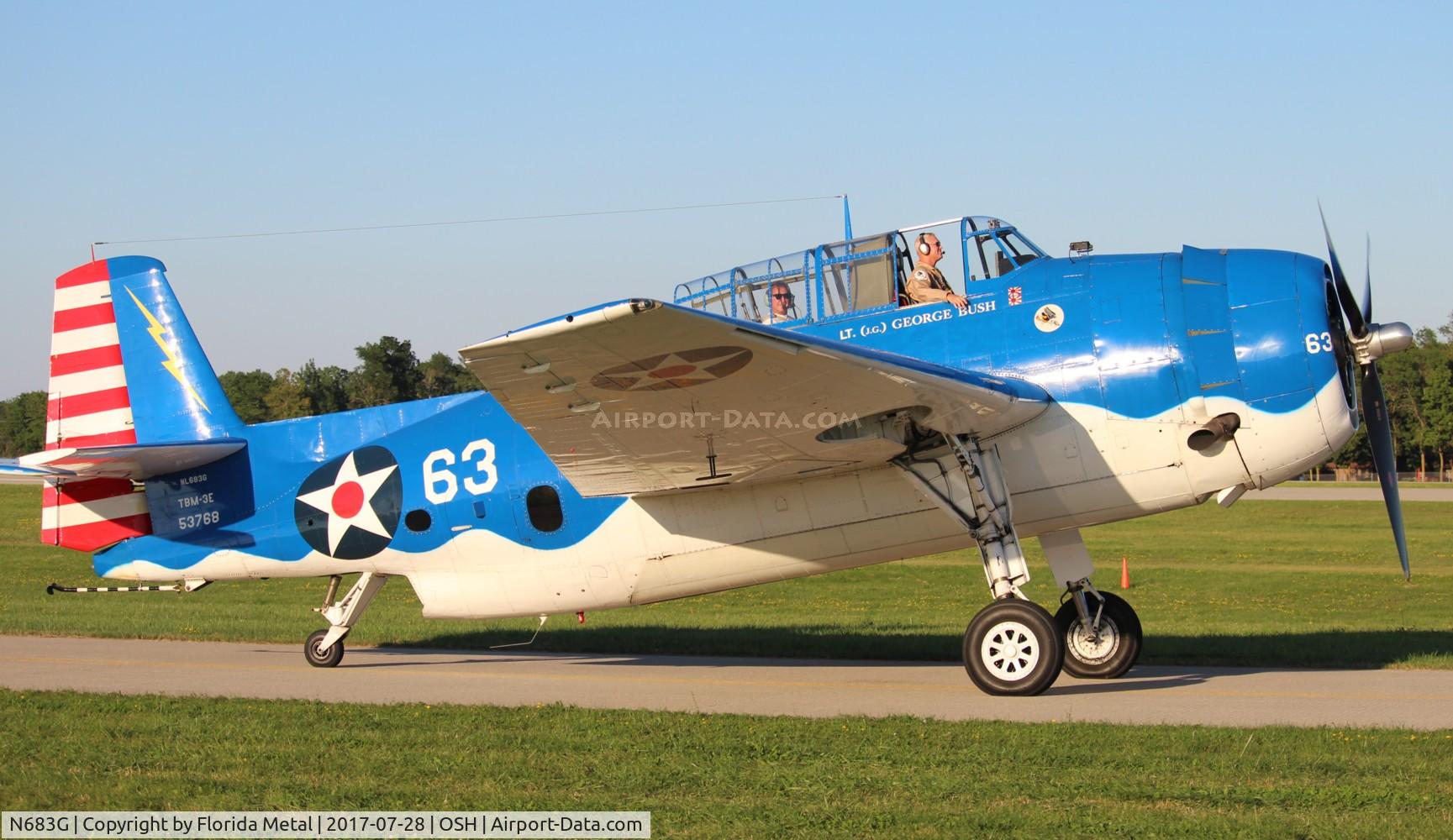 N683G, 1943 Grumman TBM-3E Avenger C/N 53768, TBM-3E