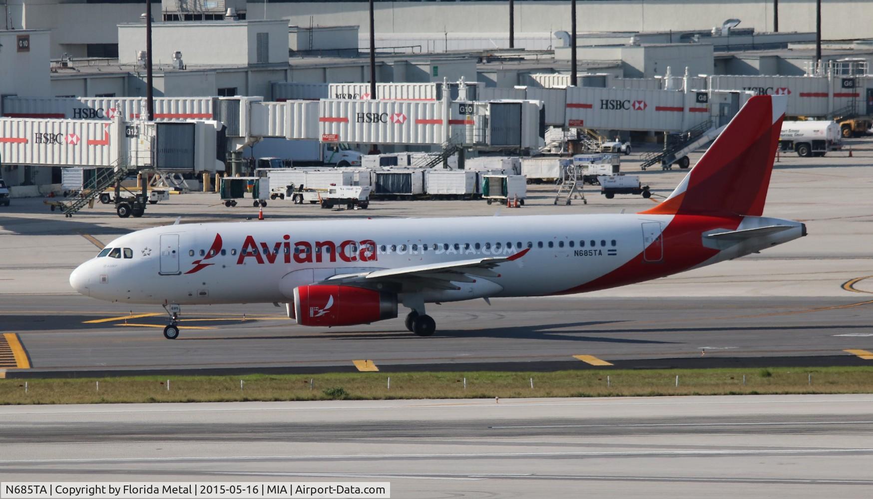 N685TA, 2012 Airbus A320-233 C/N 5068, Avianca
