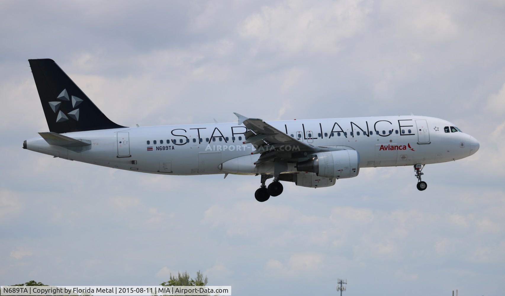 N689TA, 2012 Airbus A320-214 C/N 5333, Avianca Star Alliance