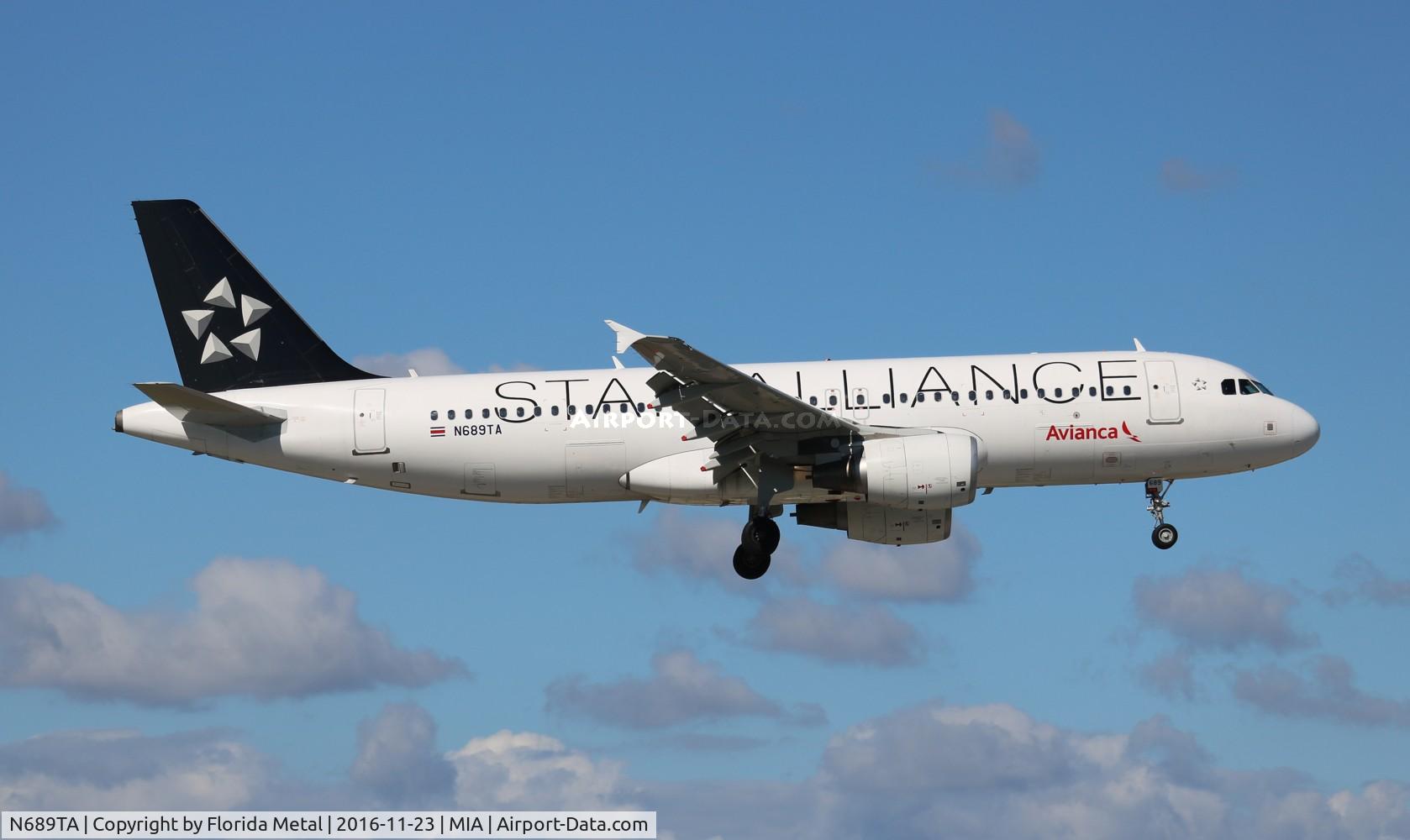 N689TA, 2012 Airbus A320-214 C/N 5333, Avianca Star Alliance
