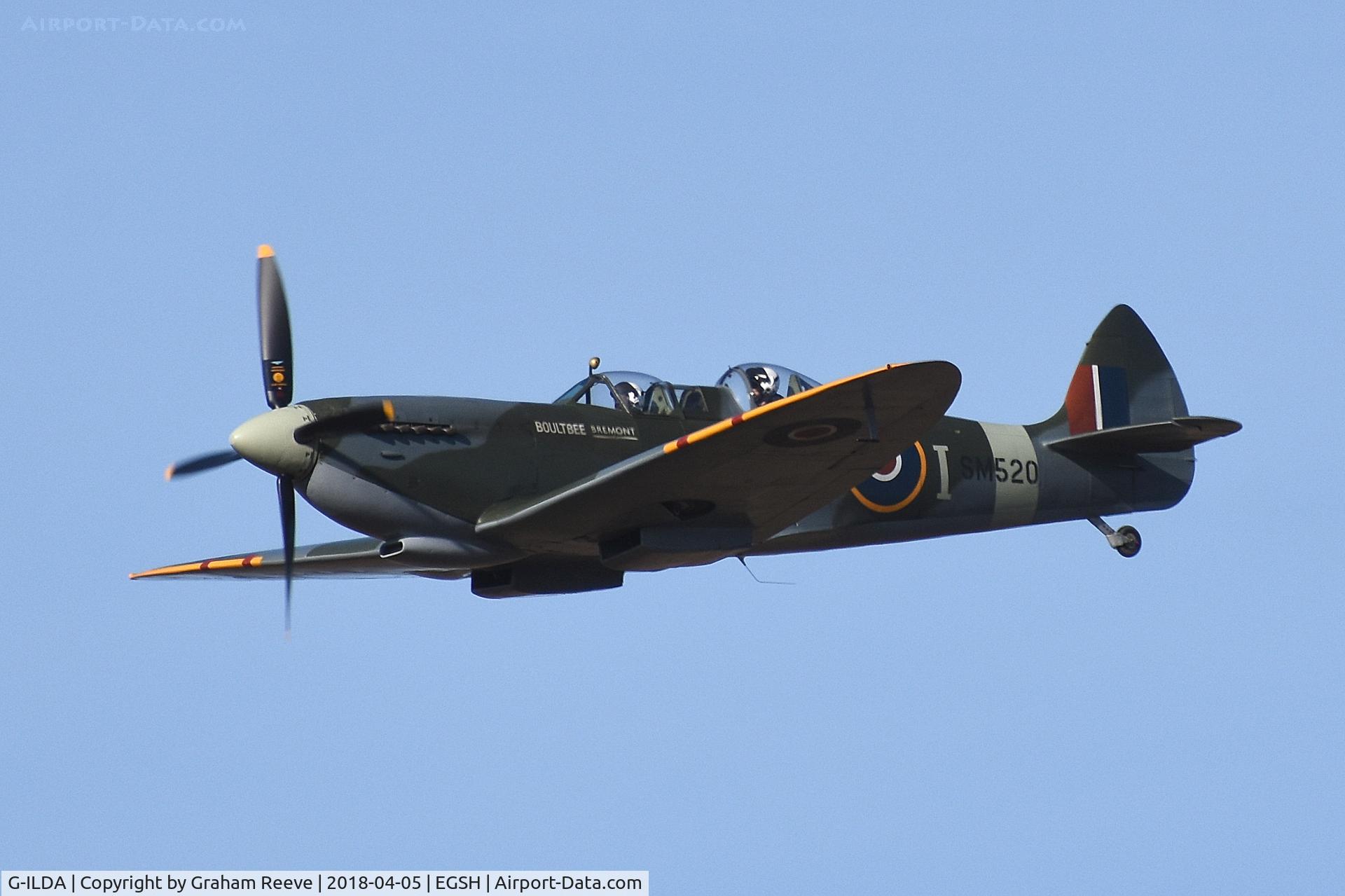 G-ILDA, 1944 Supermarine 509 Spitfire TR.IXc C/N CBAF.10164, Doing a 