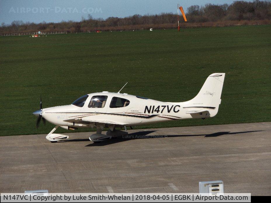 N147VC, 2003 Cirrus SR22 C/N 0689, At Sywell Aerodrome.