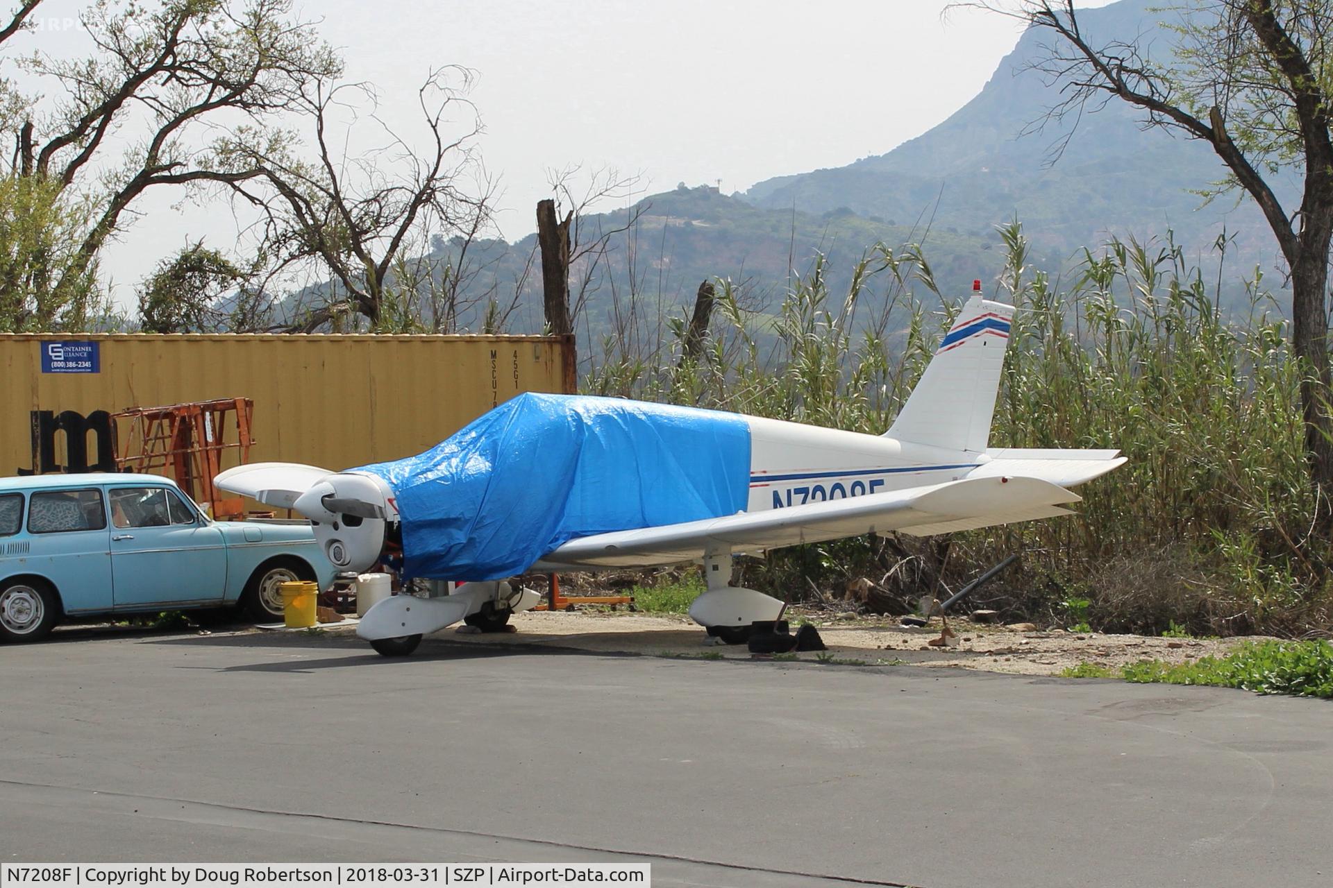 N7208F, 1968 Piper PA-28-140 Cherokee C/N 28-25117, 1968 Piper PA-28-140 CHEROKEE, Lycoming O-320-A2A 150 Hp
