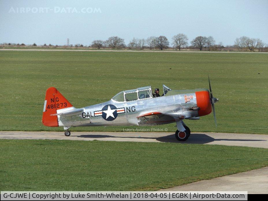 G-CJWE, 1952 Canadian Car & Foundry T-6 Harvard Mk.4 C/N CCF4-97, From Sywell Aerodrome.