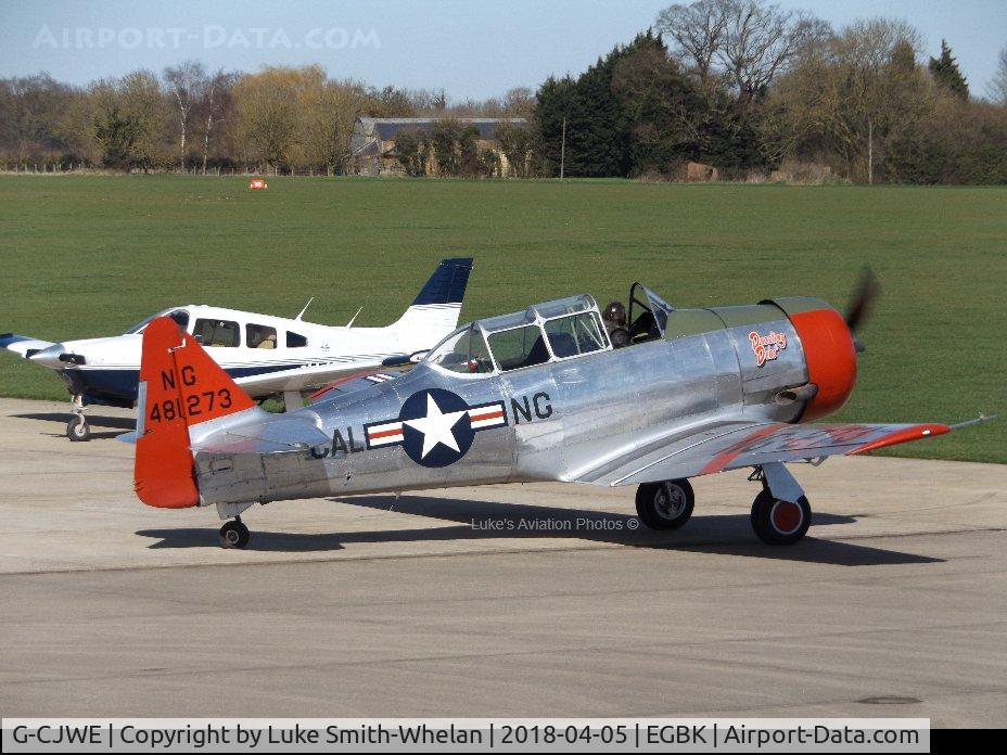 G-CJWE, 1952 Canadian Car & Foundry T-6 Harvard Mk.4 C/N CCF4-97, From Sywell Aerodrome.
