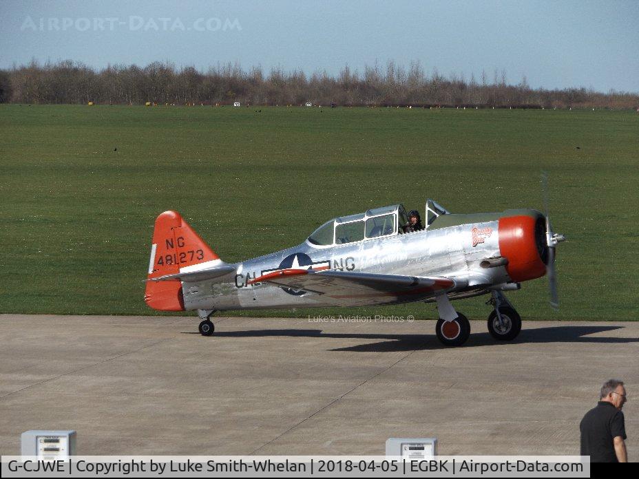 G-CJWE, 1952 Canadian Car & Foundry T-6 Harvard Mk.4 C/N CCF4-97, From Sywell Aerodrome.