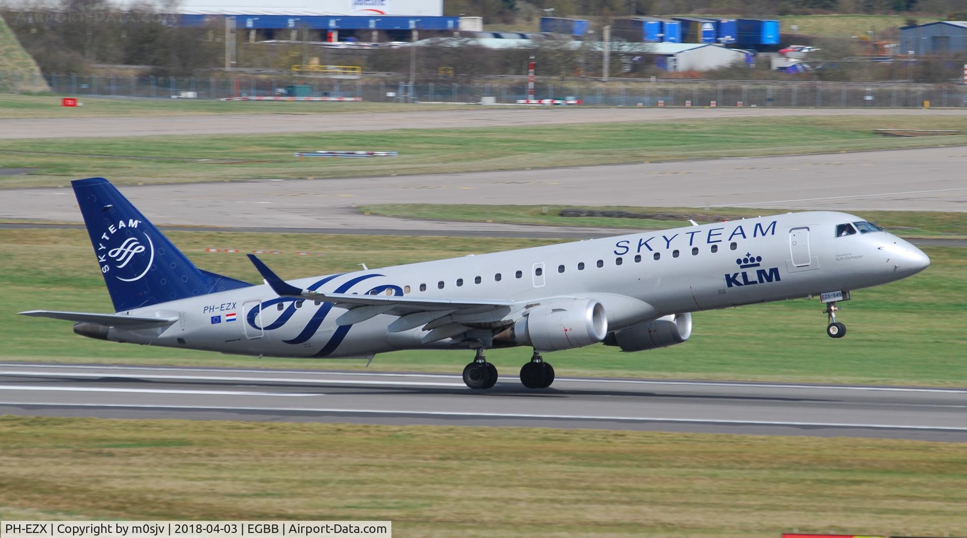 PH-EZX, 2012 Embraer 190LR (ERJ-190-100LR) C/N 19000545, Taken from Freeport carpark