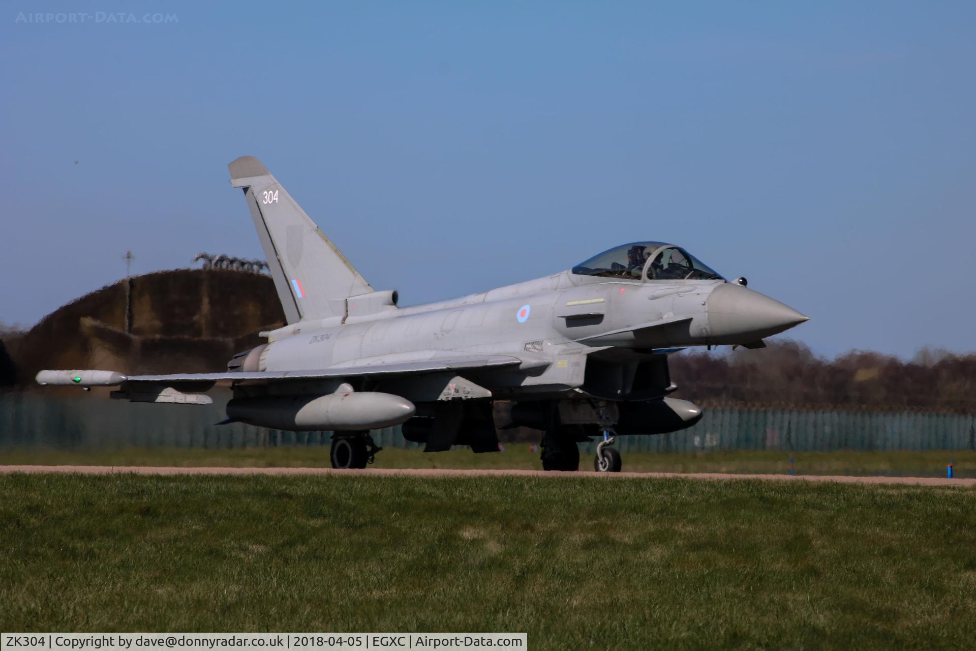 ZK304, 2009 Eurofighter EF-2000 Typhoon FGR4 C/N BS055/212, ZK304 returning to the HAS at RAF Coningsby EGXC