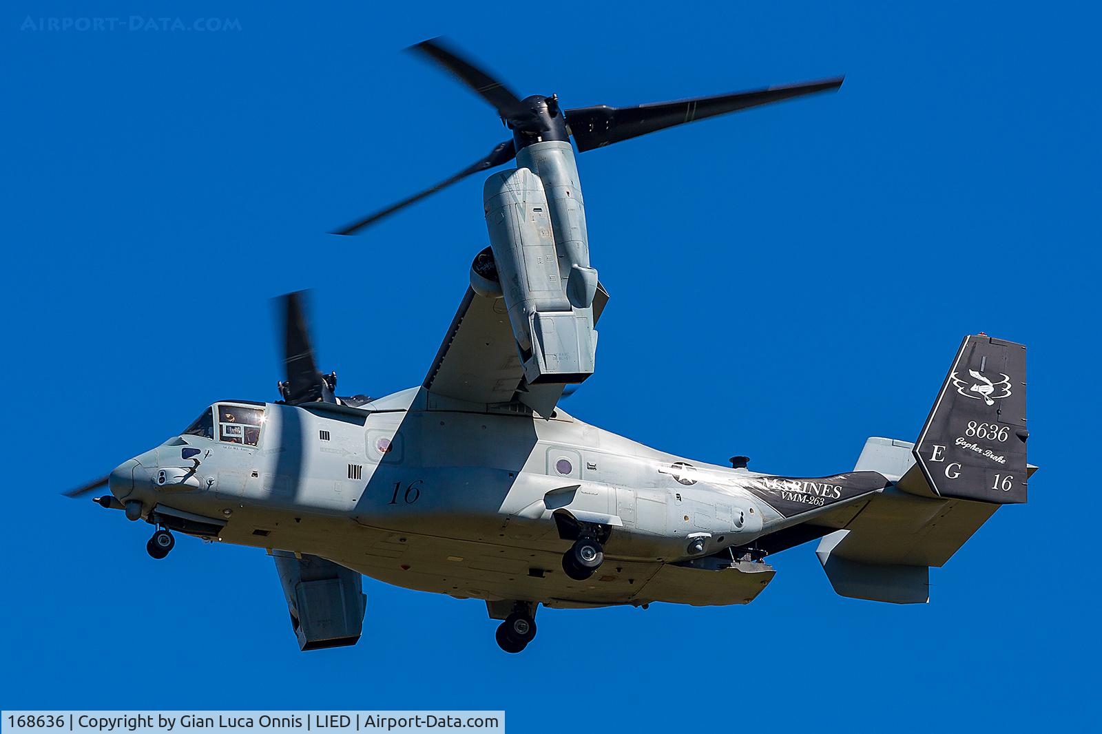 168636, Bell-Boeing MV-22B Osprey C/N D0291, Landing