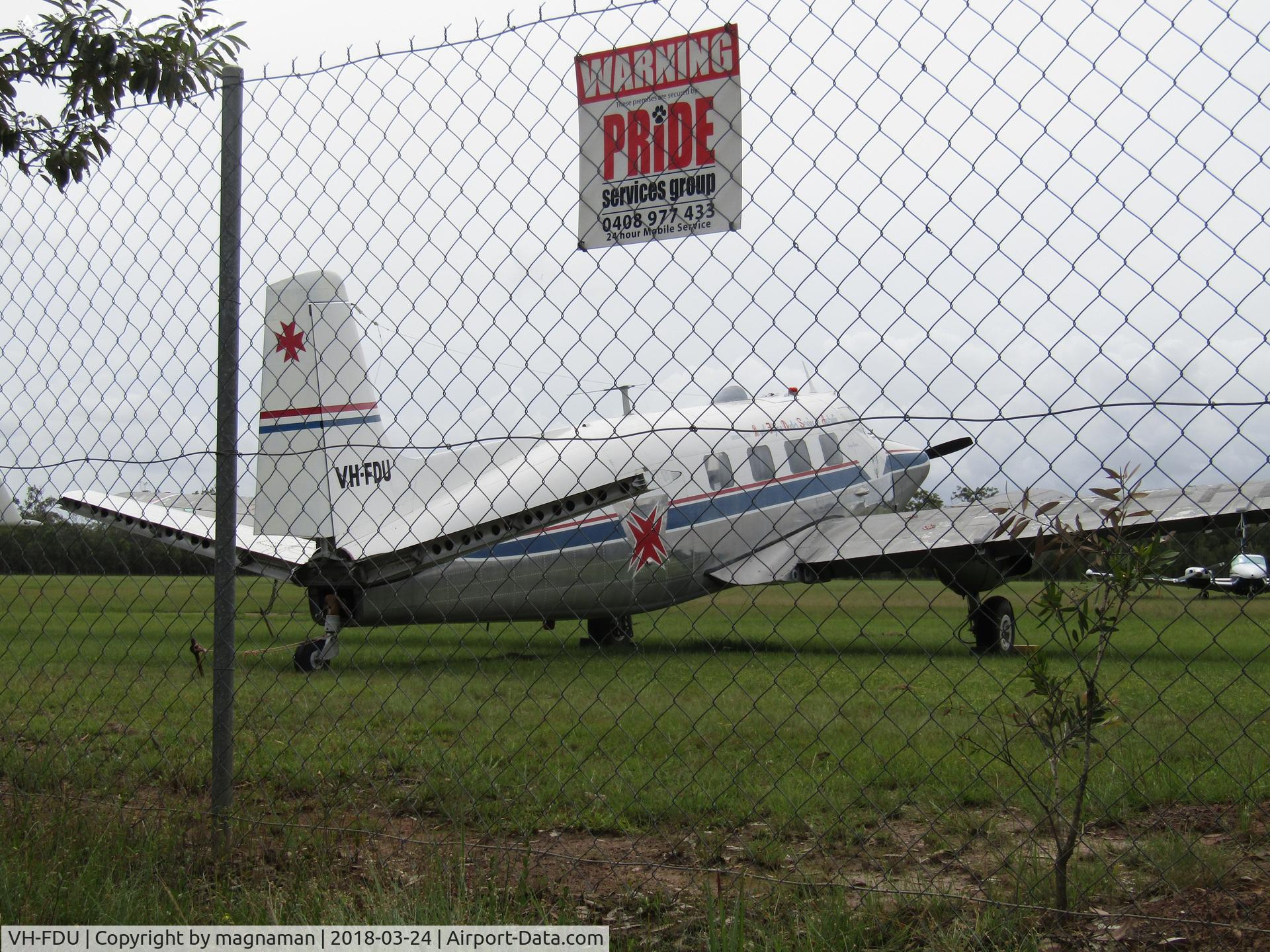 VH-FDU, 1952 De Havilland Australia DHA-3 Drover C/N DHA5012, at caboolture museum airfield