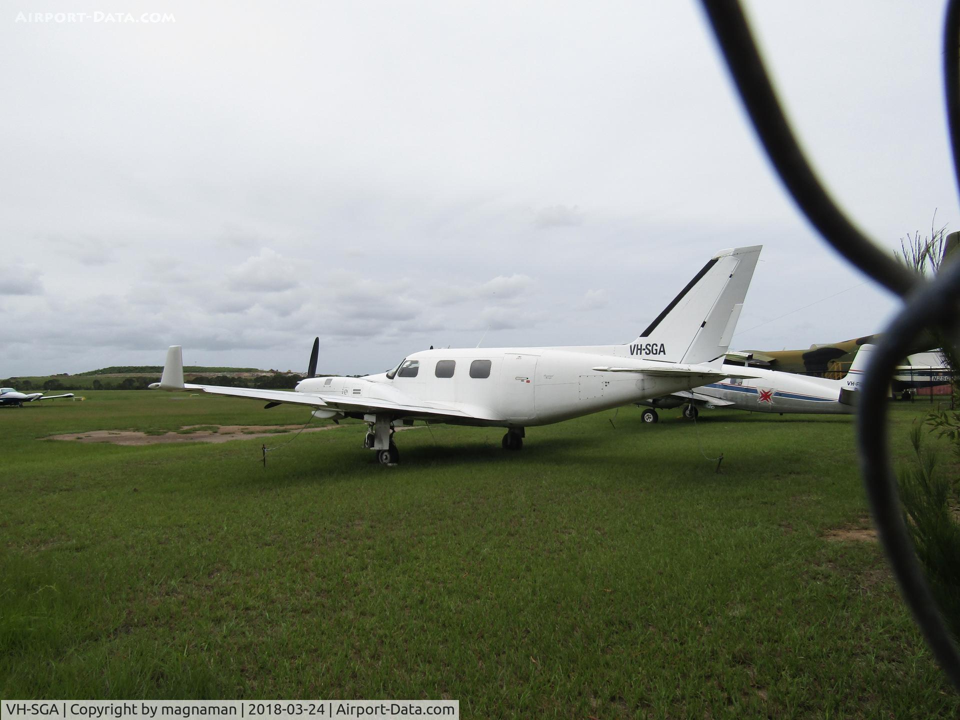 VH-SGA, 1973 Piper PA-31P Navajo Navajo C/N 31P-7300166, Part of an open museum collection - at Caboolture